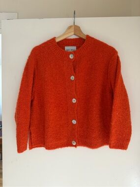 NIKKI CHASIN Cardigan Alpaca Fuzzy Cardigan